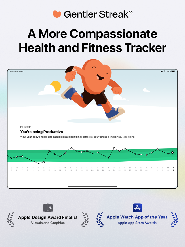 ‎Gentler Streak Fitness Tracker Capture d'écran