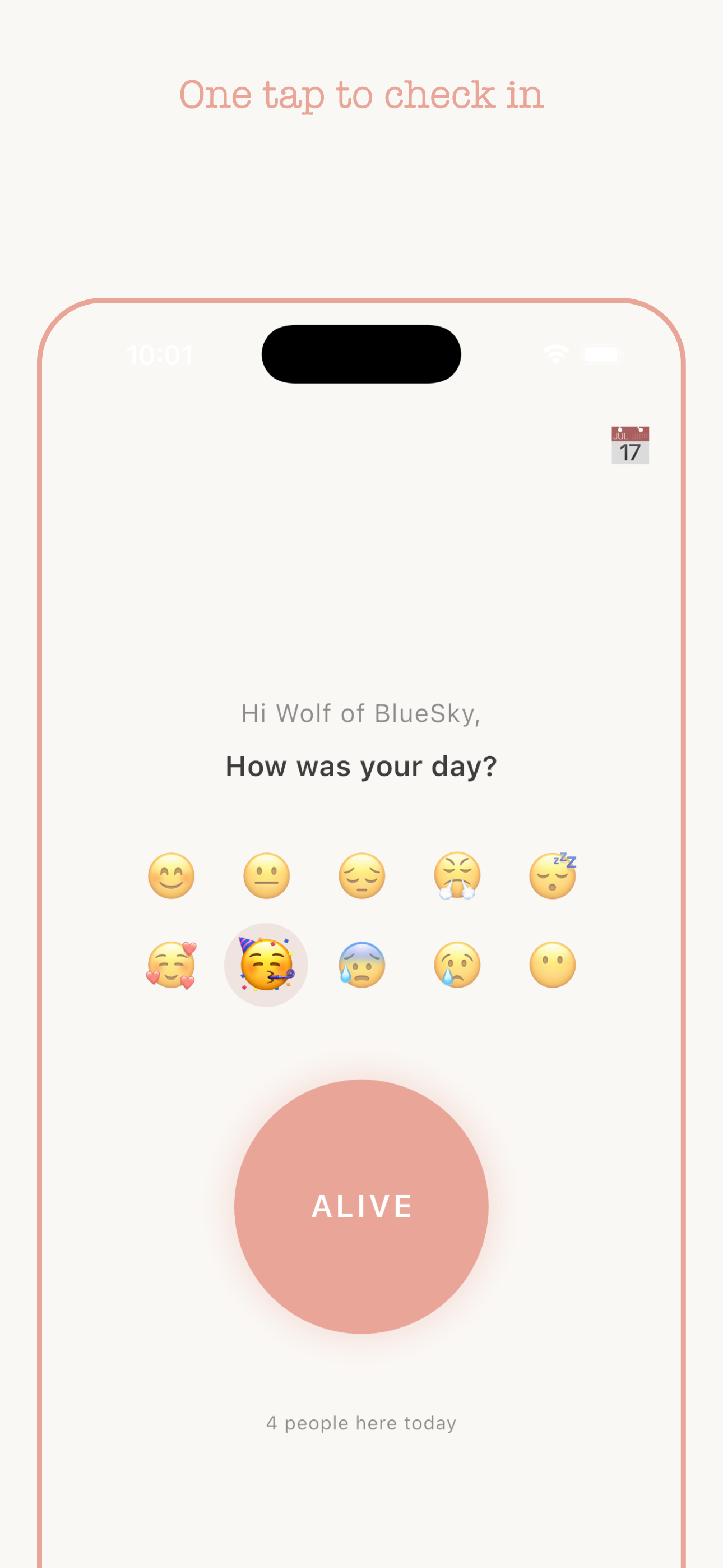 Alive - Your daily check-in