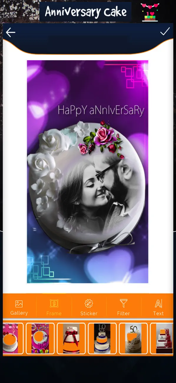 Screenshot #3 pour Photo Cake - Anniversary Cake
