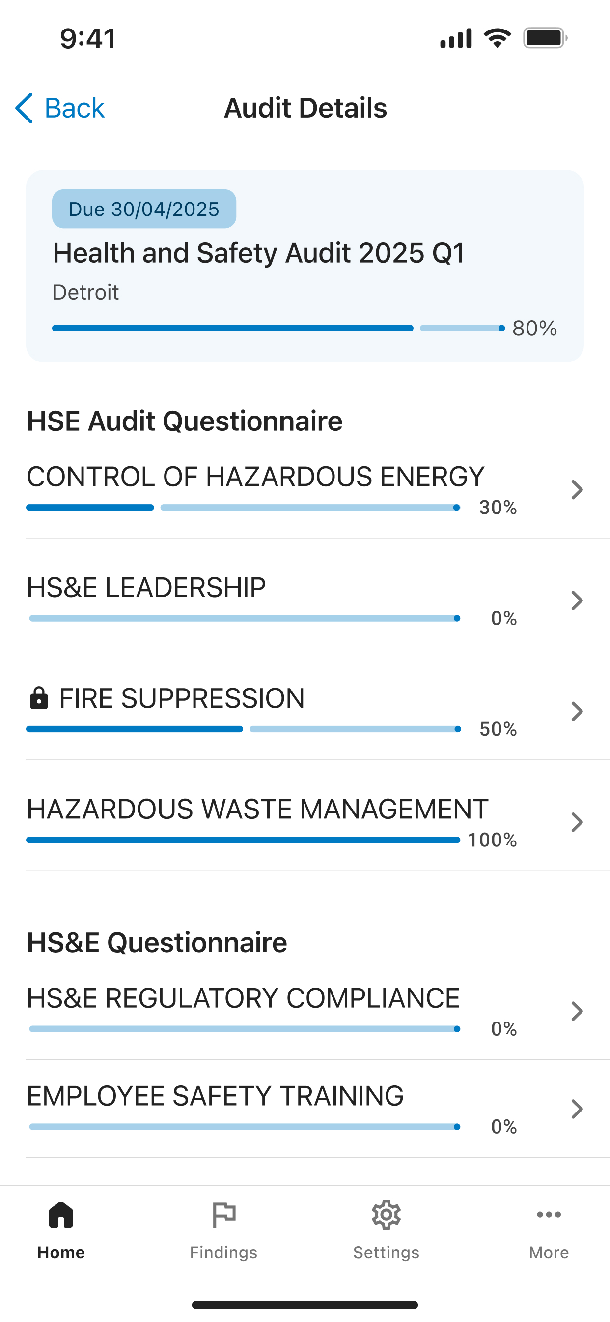 Enablon Audit