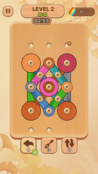 Wood Nuts & Bolts – Pin Puzzle Screenshot