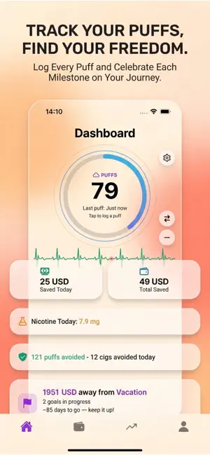 Stop Smoke – Puff Counter screenshot 2