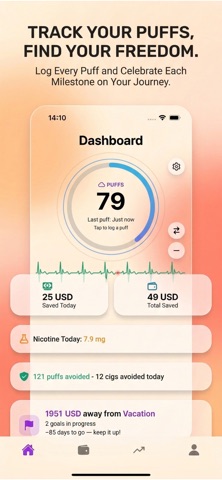 Stop Smoke – Puff Counter Screenshot 2 of 6