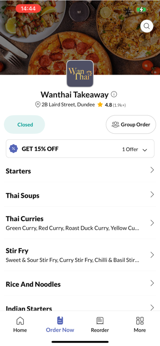 Wanthai Takeaway Screenshot 2 of 4