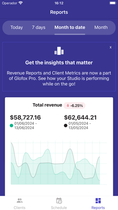 Glofox Pro - Staff App Screenshot