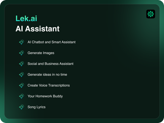 AI Writer Assistant - Lek iPad screenshot 4 - Productivity app