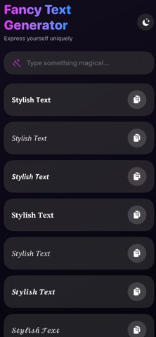 Fancy Text Generator Easy iPhone screenshot