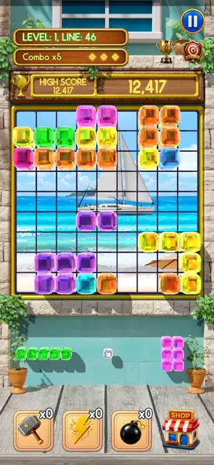 Gem Puzzle Island screenshot 2