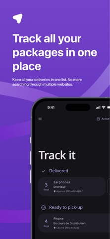 Track it: Packages & Deals iPhone screenshot