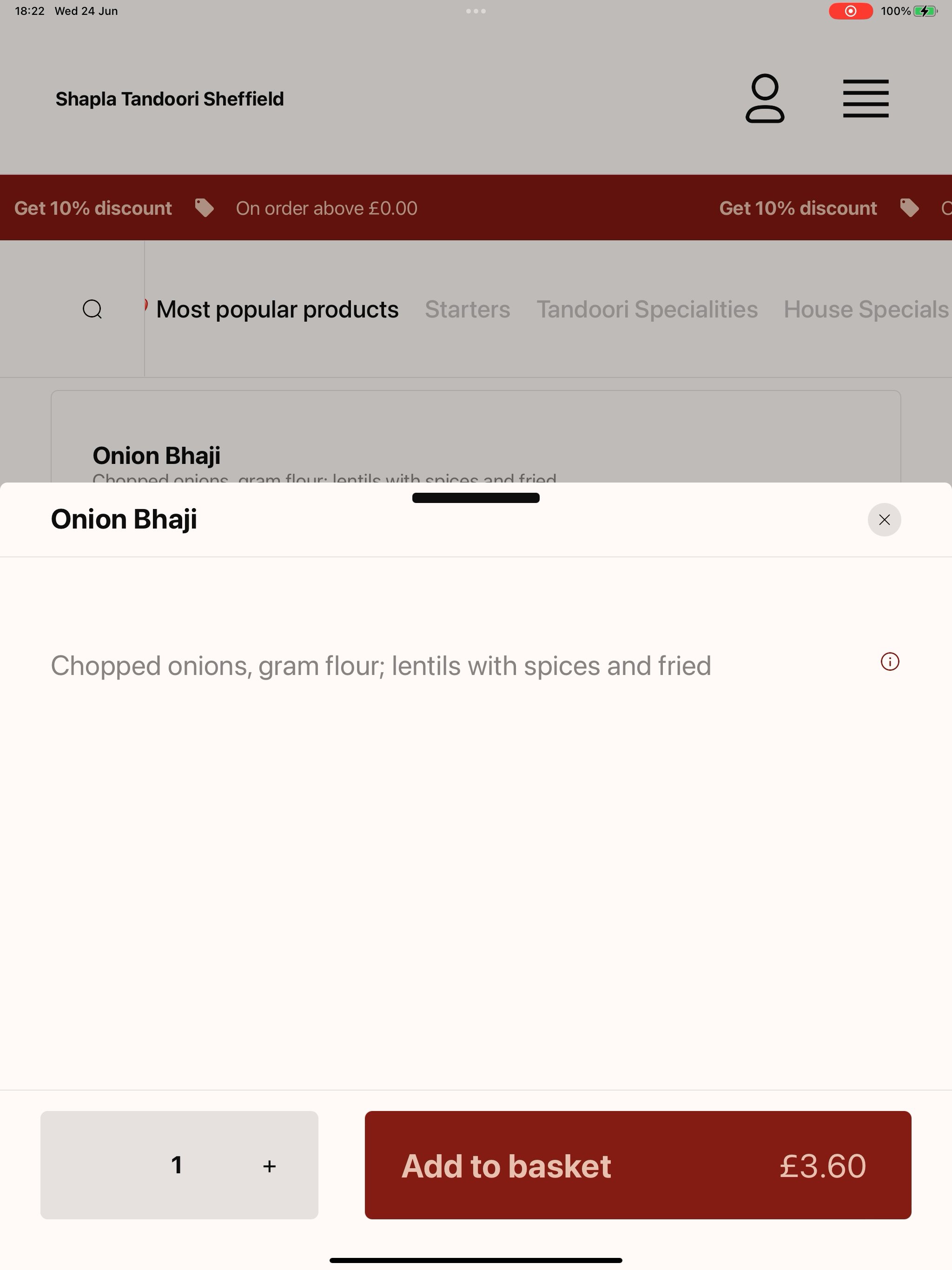 Shapla Tandoori Sheffield screenshot 15