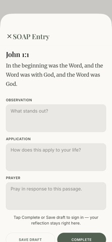 SOAPaDay | Daily Bible Journal iPhone screenshot