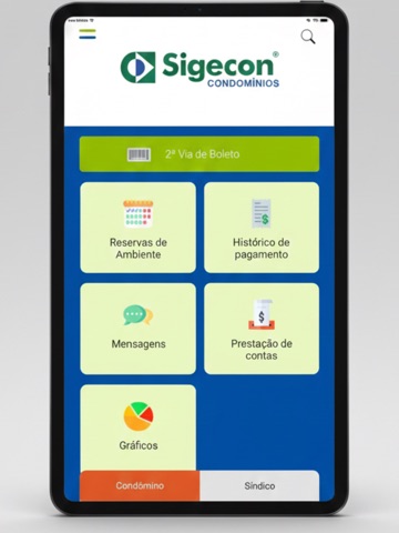 Sigecon iPad screenshot