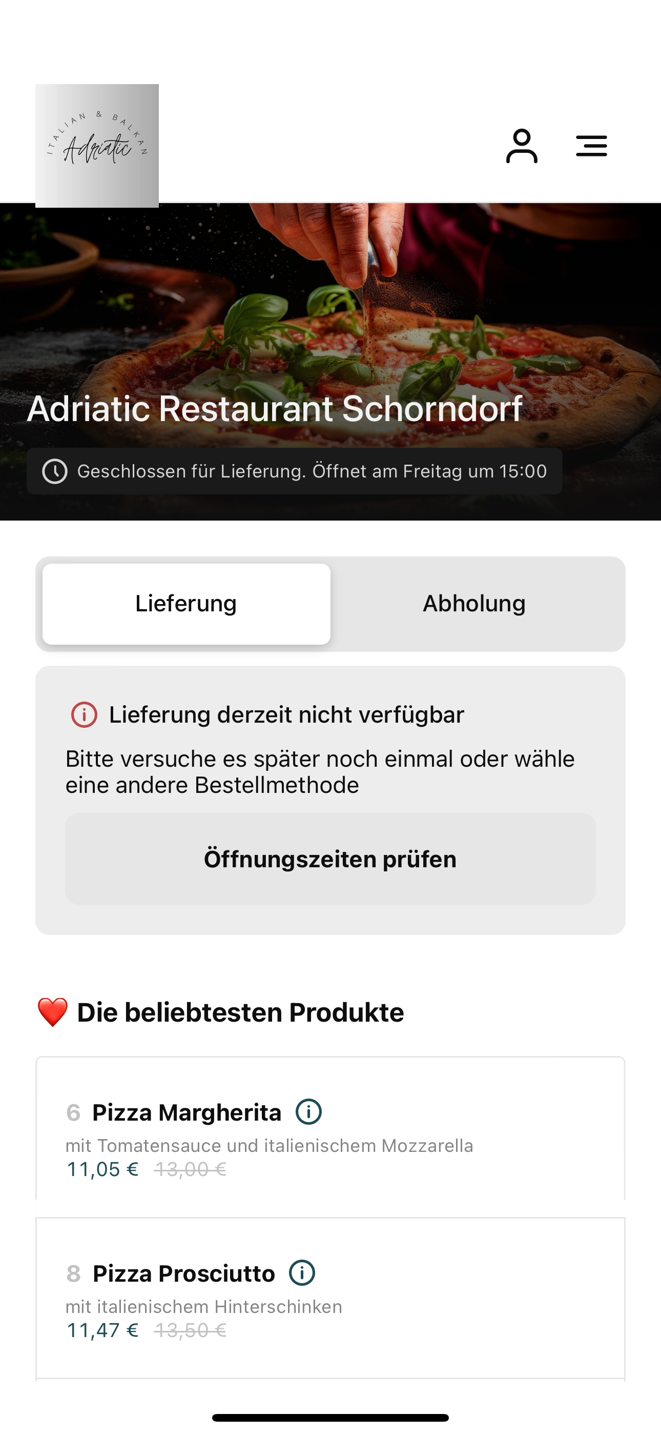 Adriatic Restaurant Schorndorf screenshot 3