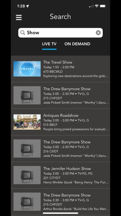 Tbaytel TV Screenshot