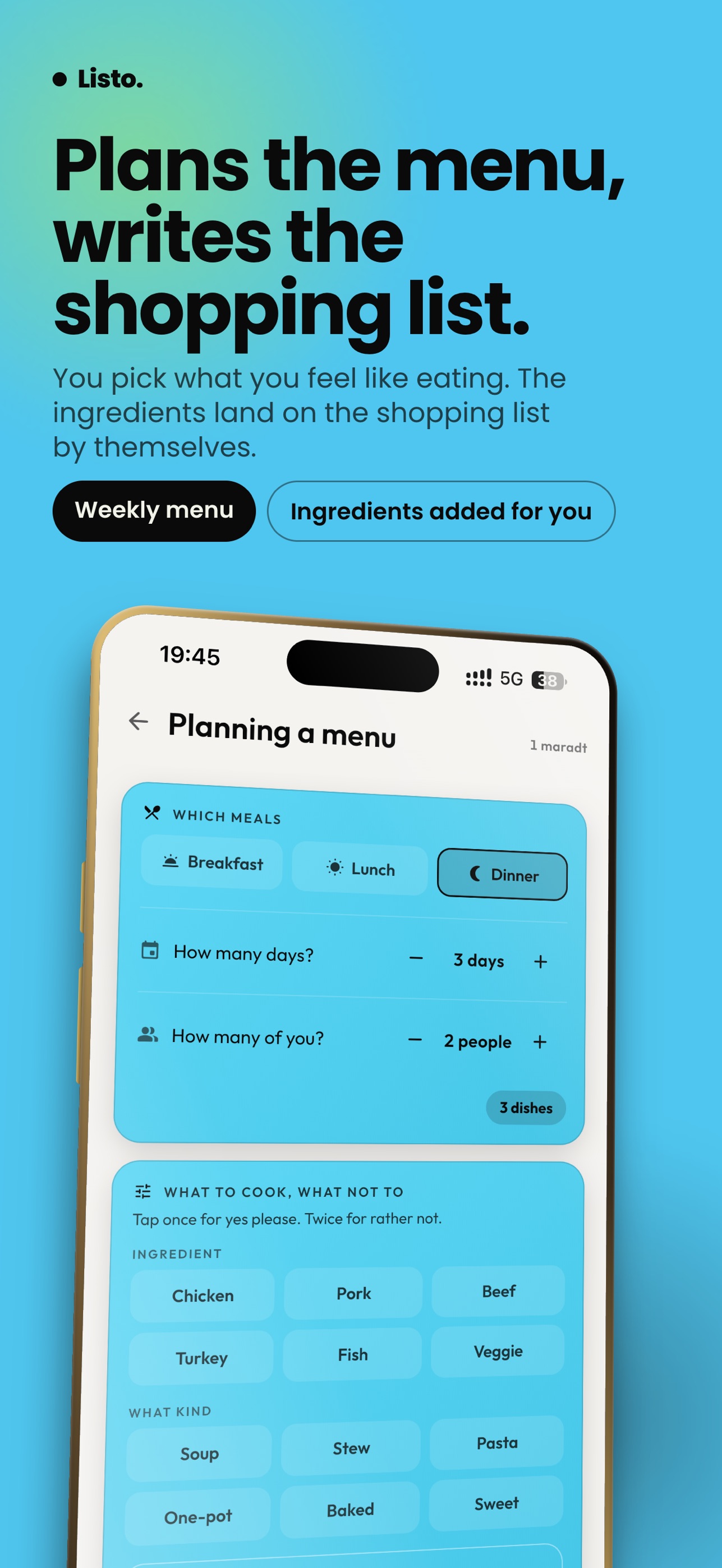 Screenshot 2 of Listo: Shared Shopping List
