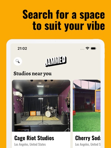 Jammed - Studio Booking iPad screenshot