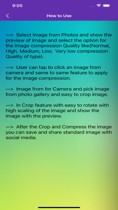 Screenshot #1 pour ImgCropNCompress