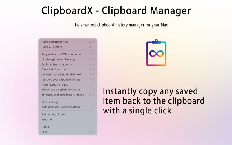 ClipboardX - Clipboard Manager iPhone screenshot