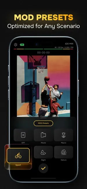 KinoCamera: Video Camera Pro iPhone screenshot 4
