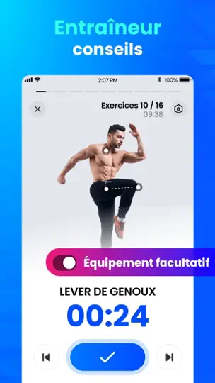 Capture d'écran de Entraînement à La Maison sur iPhone 5