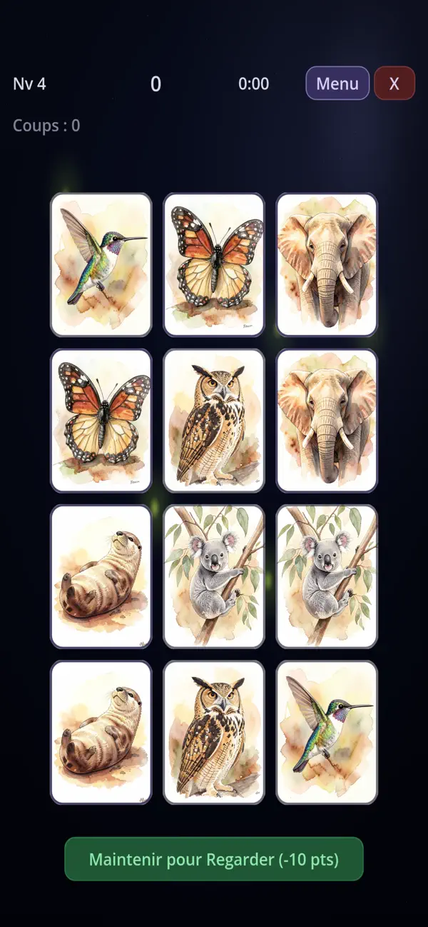 Screenshot #1 pour Mnemora: Card Match Puzzle