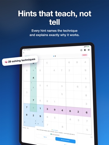 Sudoku: Learn to Master iPad screenshot