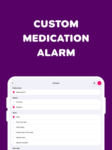 Dr. Pills: Medication Reminder iPad screenshot