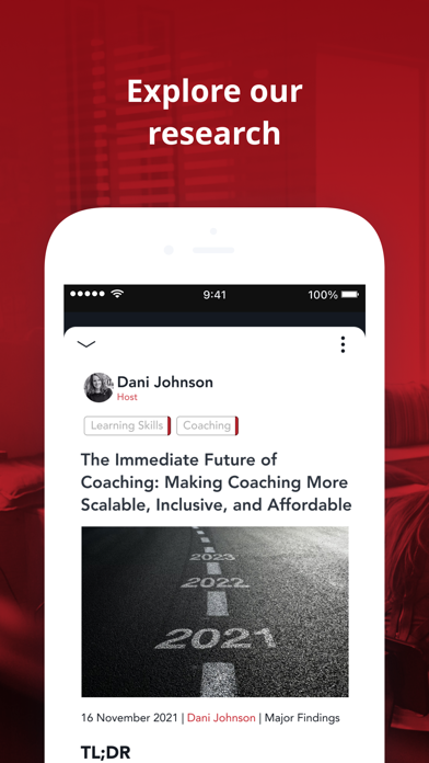 RedThread Research iPhone screenshot 1 - Business app