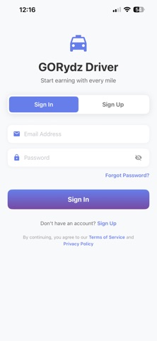 GORydz Driver - Drive & Earn screenshot