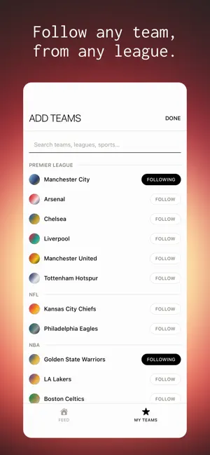 Countdown Sports screenshot 1