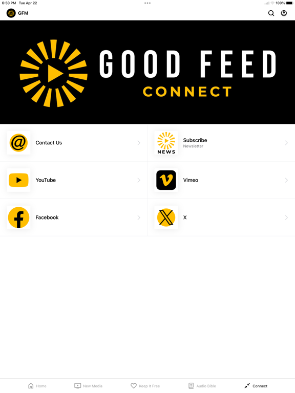 Good Feed Media iPad screenshot 4 - Education app