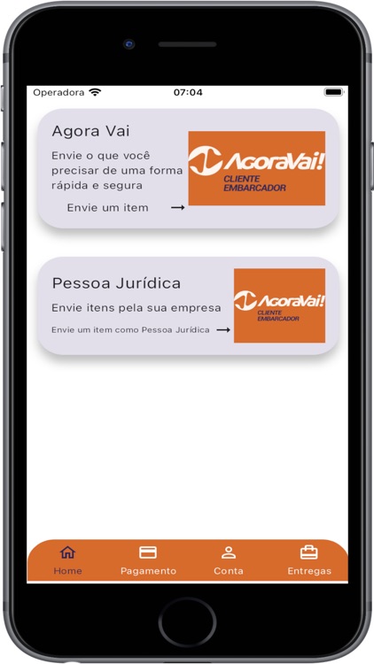 AgoraVai! Embarcador