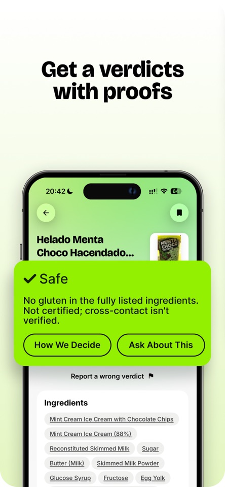Chekio: Gluten Free AI Scanner screenshot 3