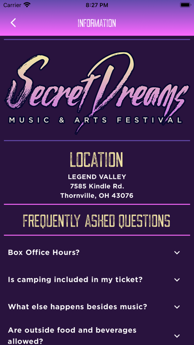 Secret Dreams Music Festival Screenshot