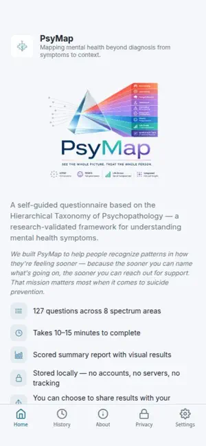 PsyMap Screener screenshot 1