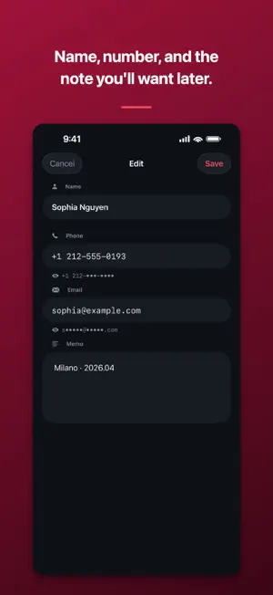 Secret Contacts: Locked Book screenshot 3