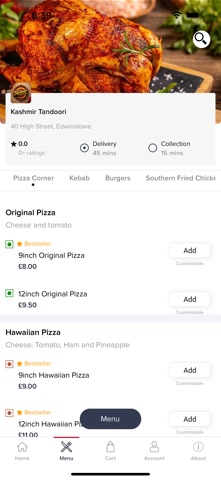Kashmir Tandoori Online screenshot
