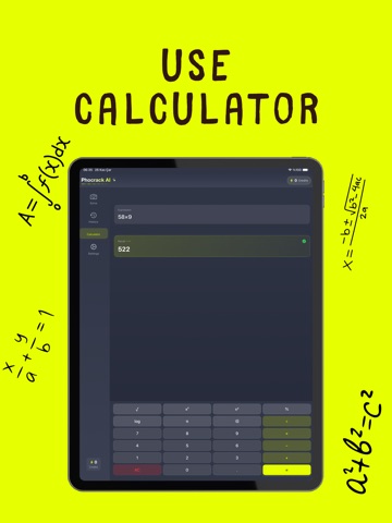 AI Math Solver App: Phocrack iPad screenshot