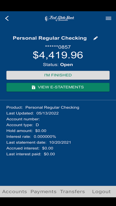 First State Bank of Swanville Screenshot