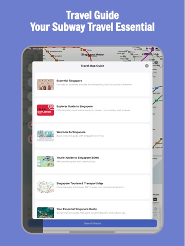 Singapore MRT Travel Guide iPad screenshot