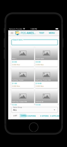 GHB POS Ticket screenshot
