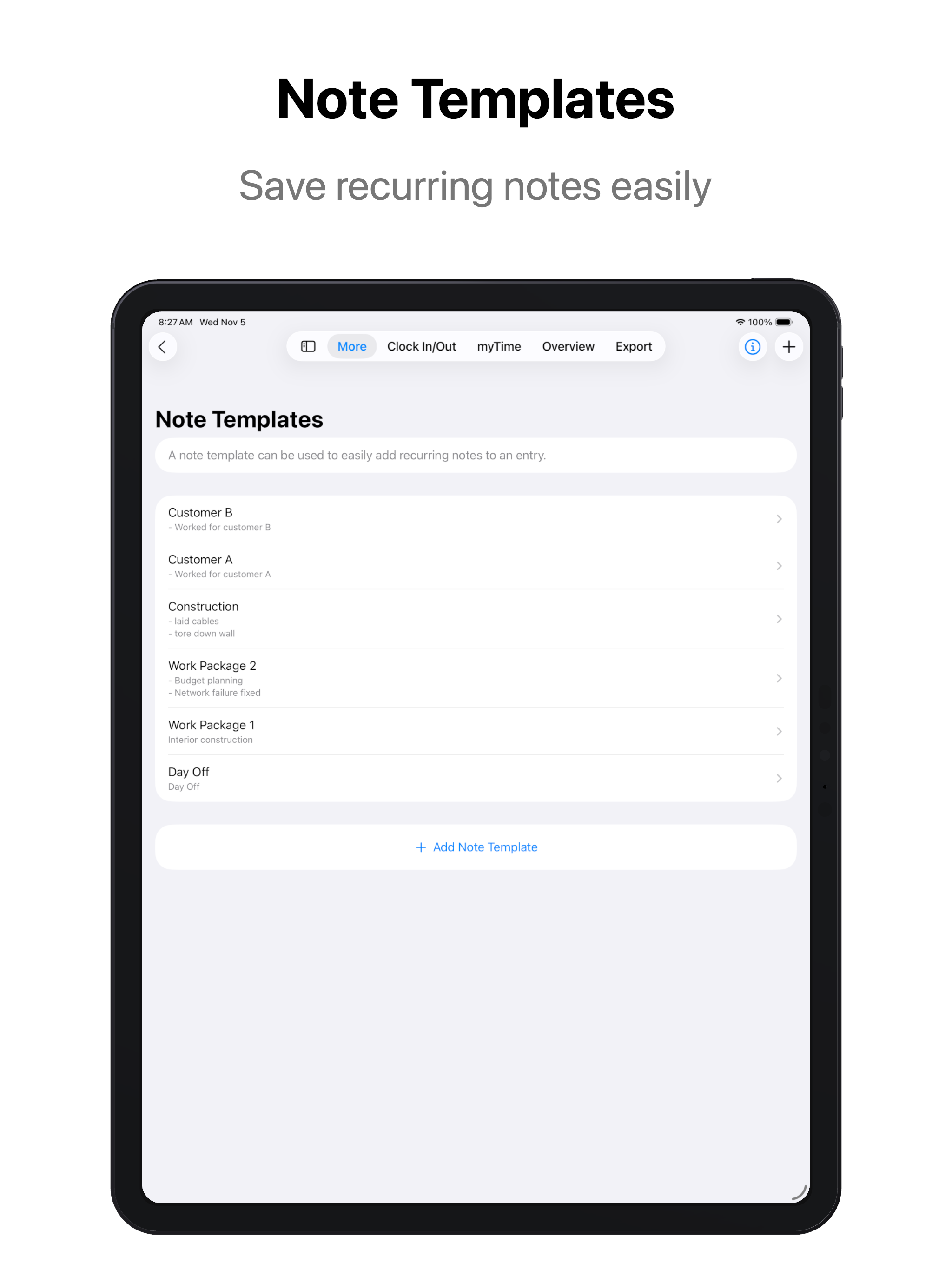 Hours Tracker - myTime screenshot 16
