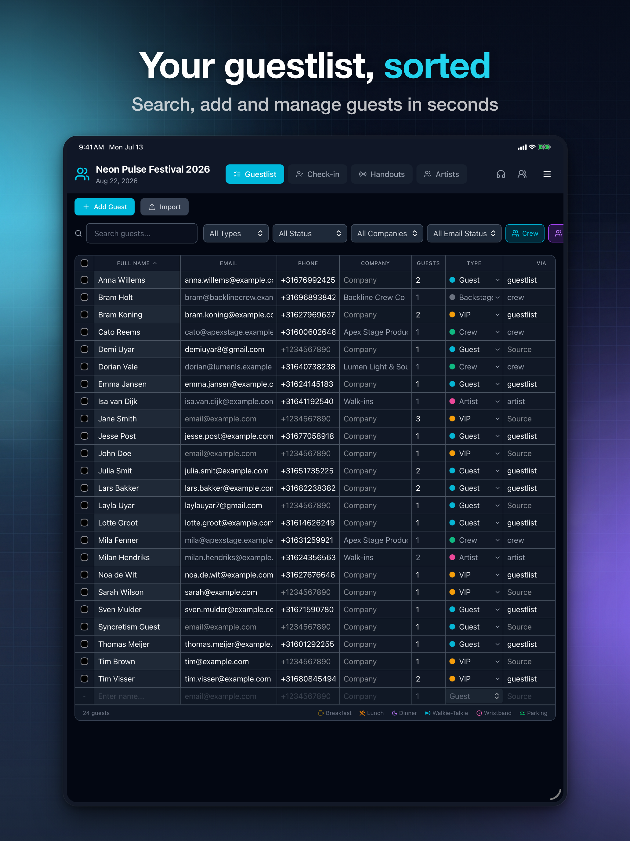 GuestAccess: Guest List & RSVP screenshot 8