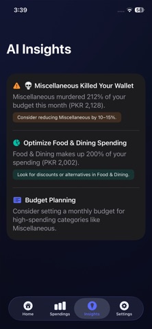 RIP Wallet - AI Track Spending screenshot