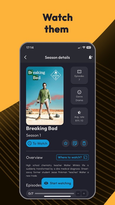 Watch List: TV Series & Movies Screenshot