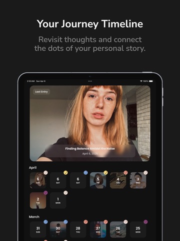 Verbo: Video Journal & Diary iPad screenshot