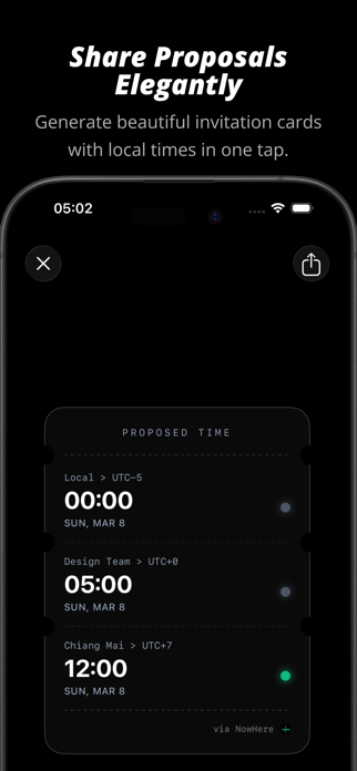 Nowhere - Time Zone Converter Screenshot 5 of 6