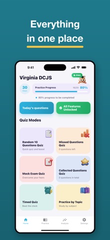 Virginia DCJS Security Officer iPhone screenshot