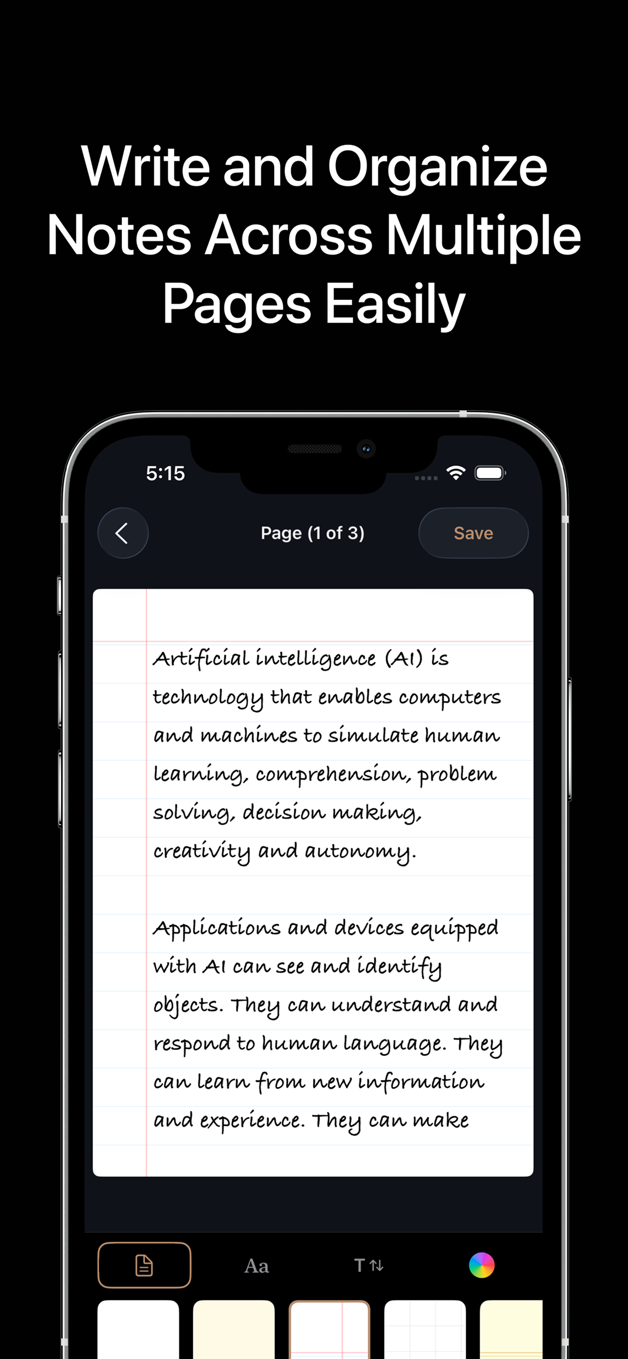 Text to Handwriting: Hand Note