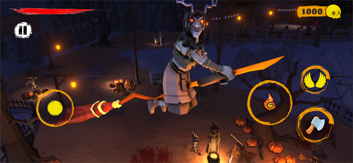 Flying Grandma Horror Game 3D